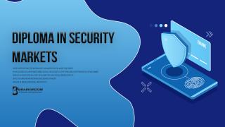 Diploma in Securities Markets